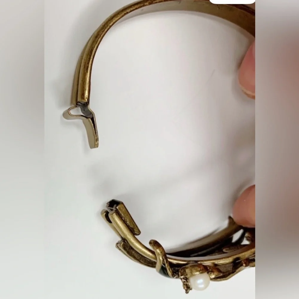 Green and Gold Sweet Romance Leaf Bracelet